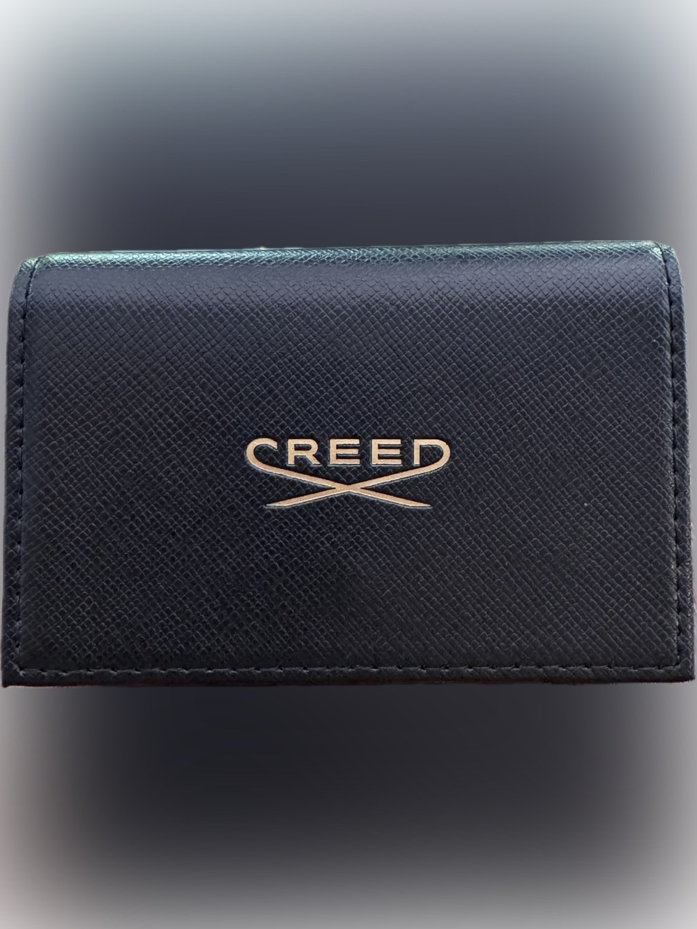 Creed Black Card Holder Wallet NWOT Gift Set Accessory